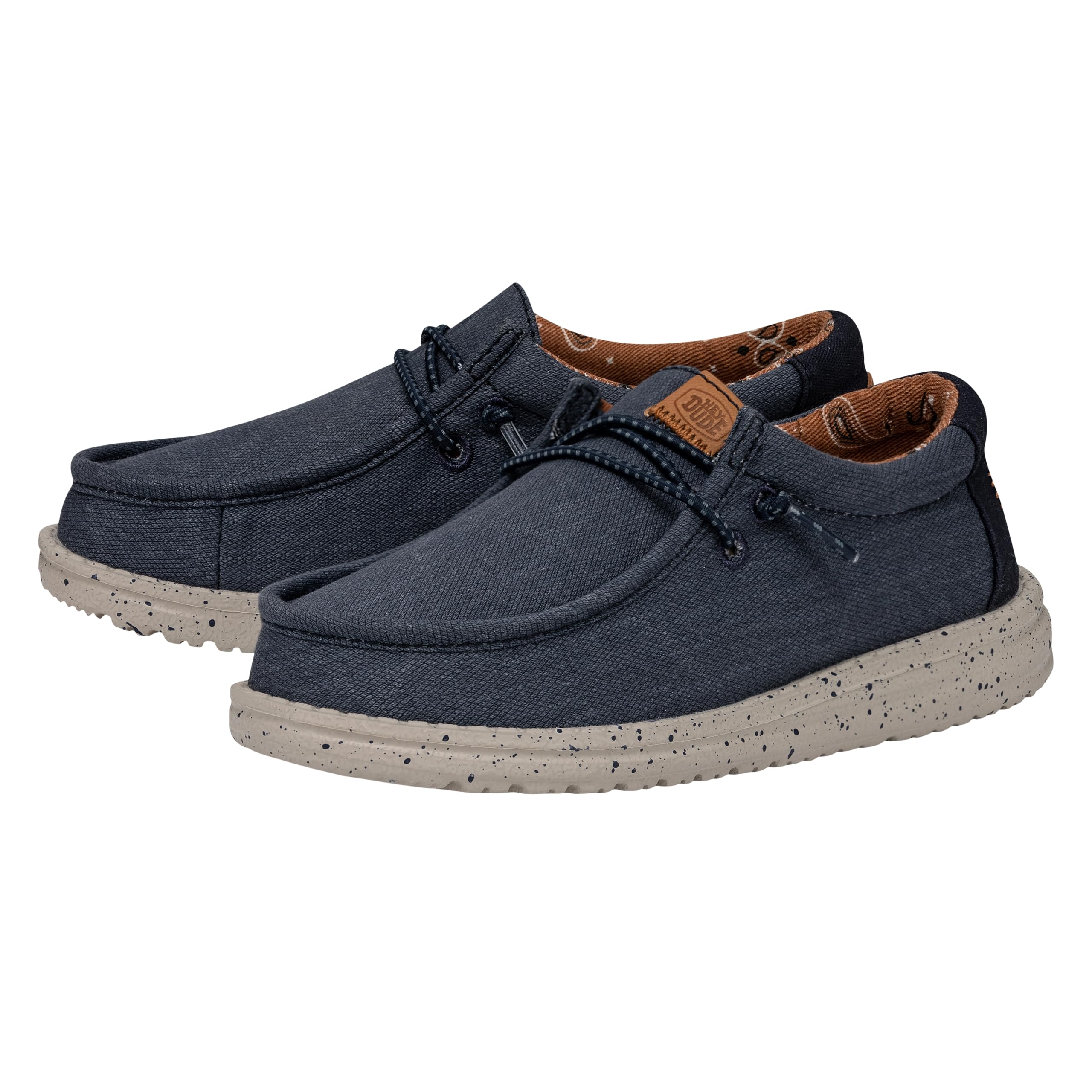 Hey Dude Wally Youth Washed Canvas, Mocassino Uomo