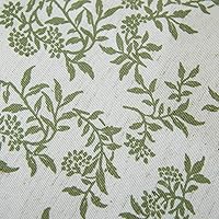 Vista 9 de Rustic Tablecloth Solid Cotton Fabric Bordered Retro Tablecloths Classic Plant Leaf Printed Linen Fabric Table Cover Farmhouse Decoration 52x70