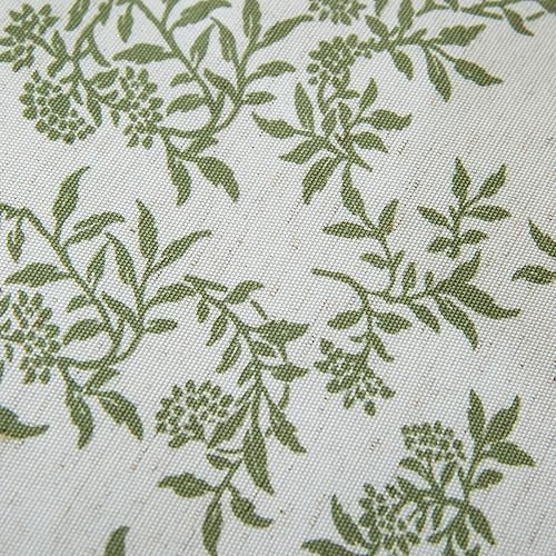 Miniatura 9 de Mantel rústico de tela de algodón sólido con bordes retro, manteles clásicos de lino con estampado de hojas de plantas, decoración de granja, 52 x