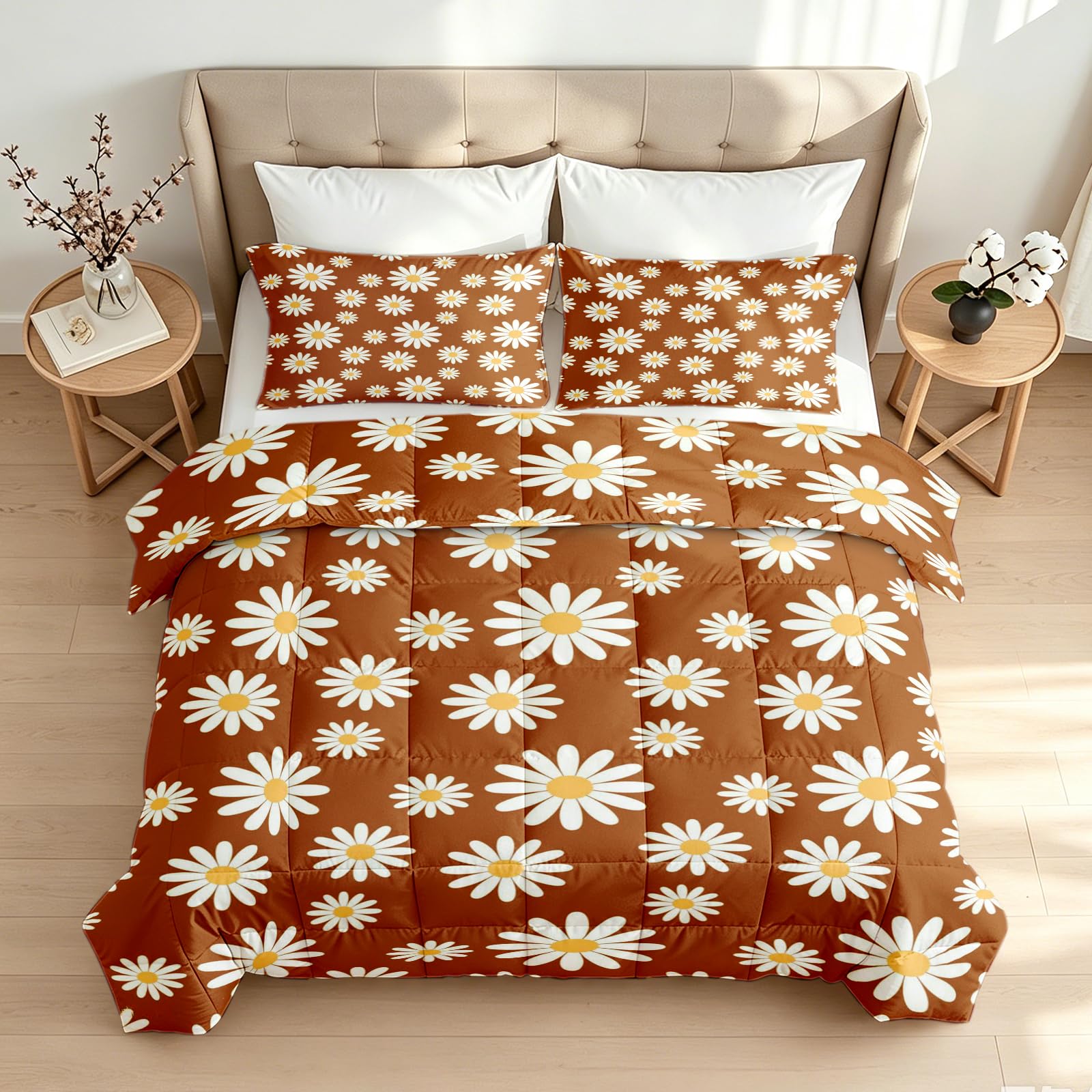 Gänseblümchen Bettdecke ohne Bezug 155x220 cm, 4 Jahreszeiten