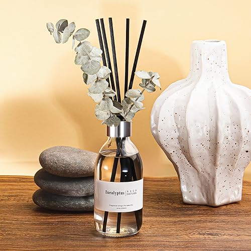 Miniatura 2 de Clesh Juego de difusor de varillas de 6.7 onzas, difusor perfumado de eucalipto con palos, difusor de varillas de fragancia para el hogar para