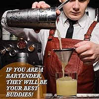 Vista 5 de Jigger de 6 piezas para bartending doble cóctel japonés Jigger 2 oz 1 oz acero inoxidable vaso medidor para el hogar, bar, bebida, cocina