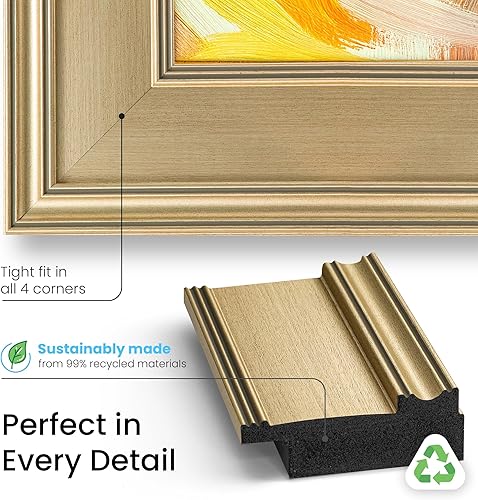 Miniatura 5 de Marco de TV Premiere Deco de 75" color champán - Compatible SOLO con Samsung The Frame TV y Pro TVs (Compatible con 2021-2025, LS03A, LS03B, LS03C,