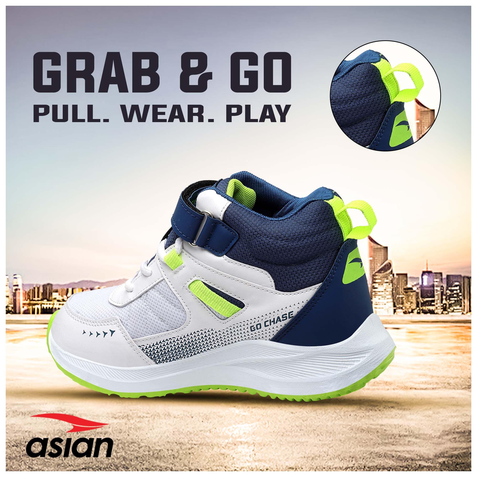 ASIAN Boy's ADVENTURE-05-KIDS Sport Running & Walking Shoes with Ultra Bounce Technology Lightweight Synthetic Upper EVA Outsole Casual Lace-Up Shoes for Kid's & Boy's, Multicolour 4
