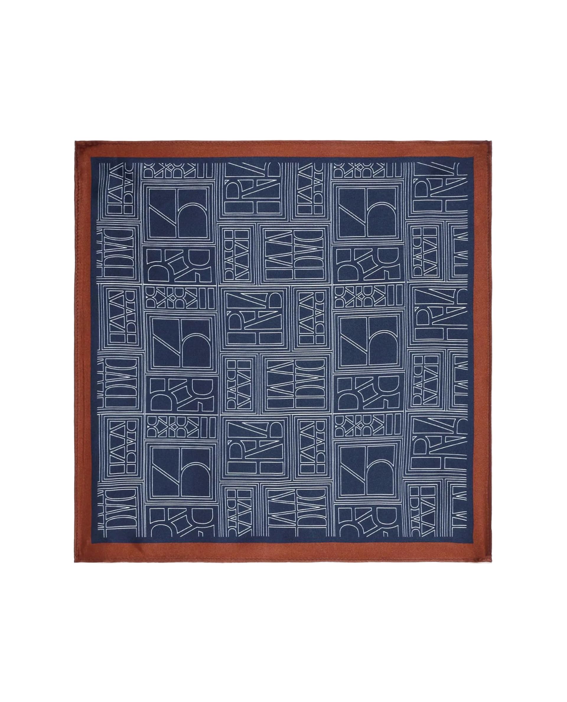 rare rabbit Men's Dani Regular Geometric Silk Pocket Square-picture-13