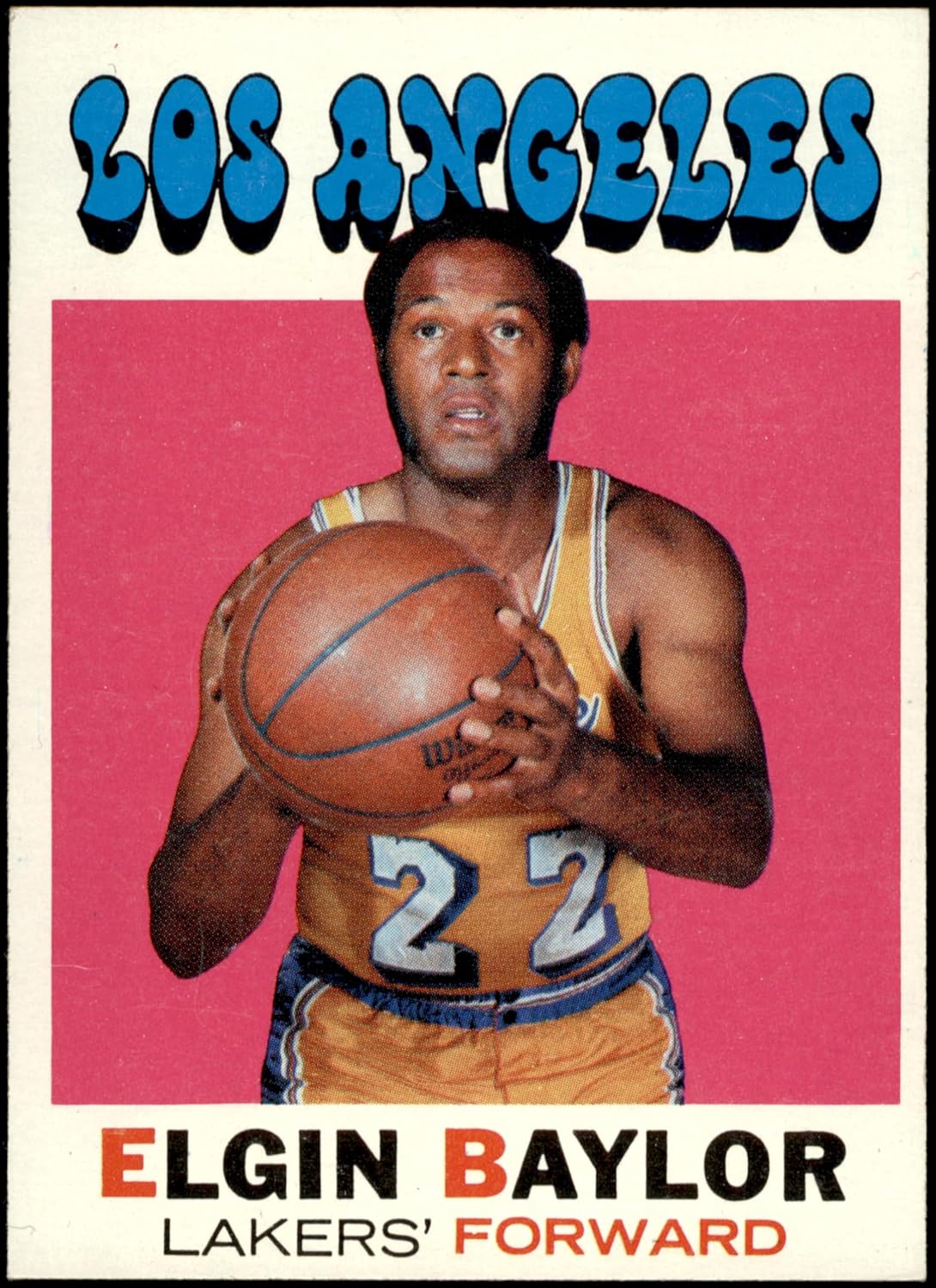 1971 Topps #10 Elgin Baylor Los Angeles Lakers (Basketball Card) EX Lakers Seattle University