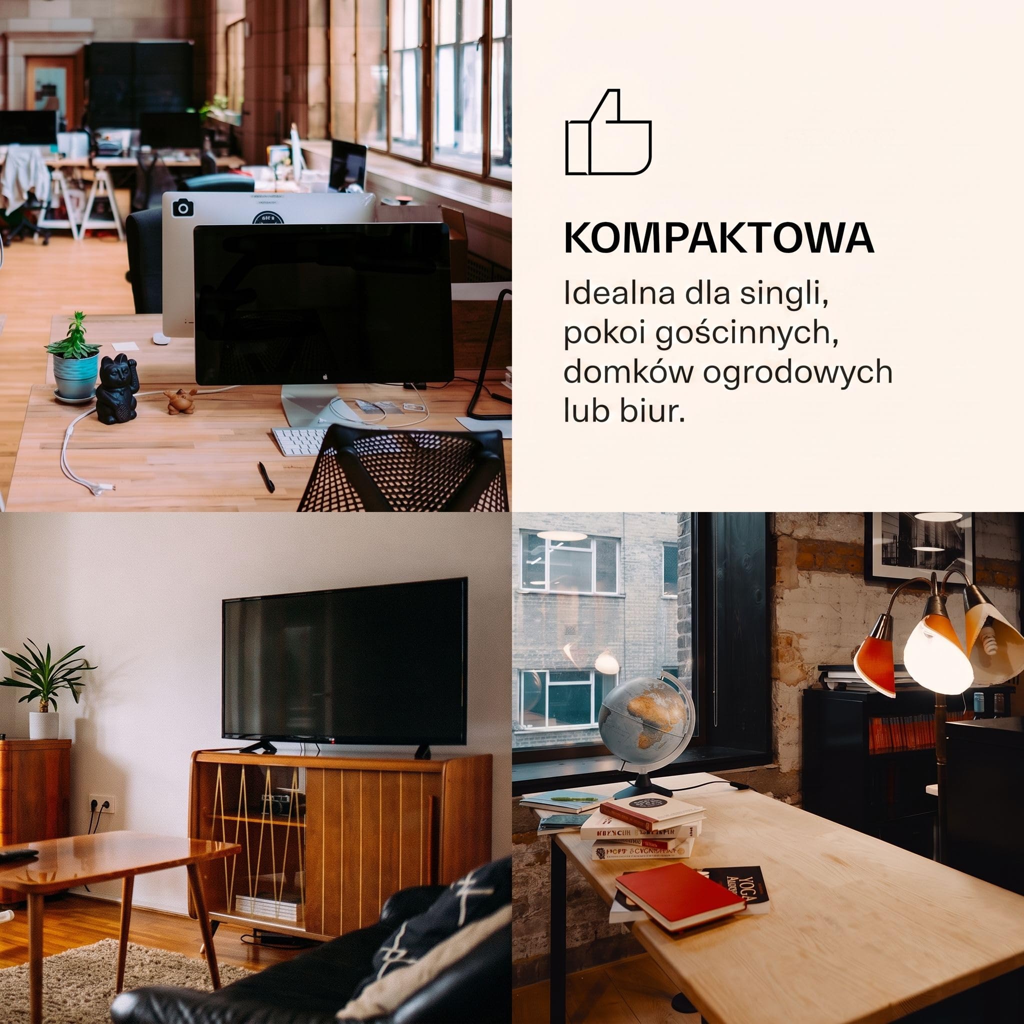 Klarstein CoolArt Kühl-Gefrier-Kombination - Kühlschrank mit 2 Kühl-Ebenen, Design-Front, Thermostat mit 5 Stufen, 0 bis 10 °C, Fassungsvermögen: 79 Liter, Motiv: Pastell
