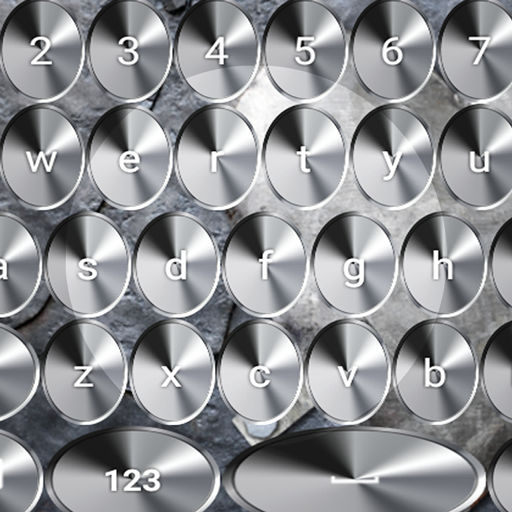 Claviers en métal argenté