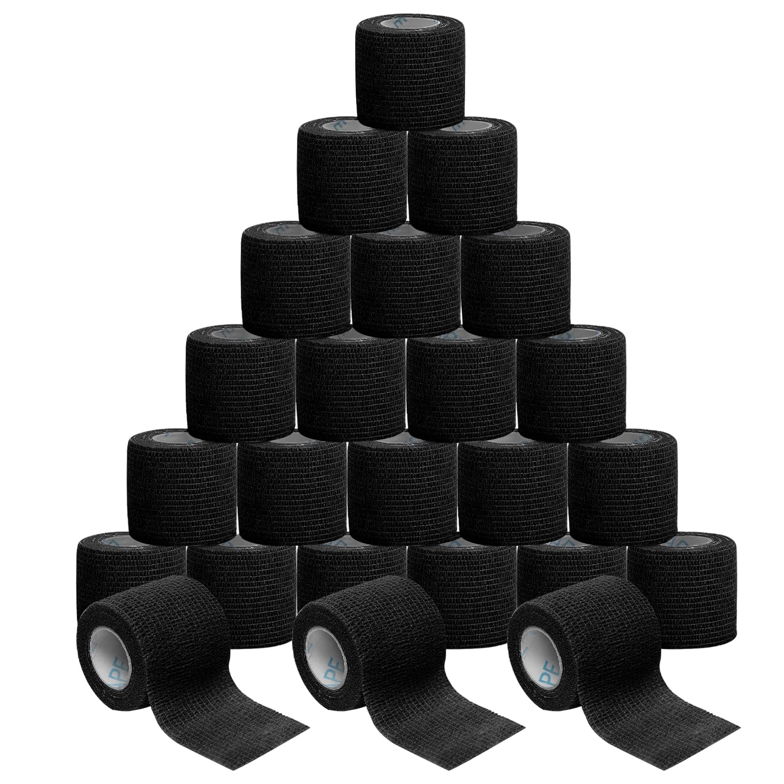 OK TAPE 24 Rolls Self Adhesive Bandage Wrap, Cohesive Elastic Athletic Tape