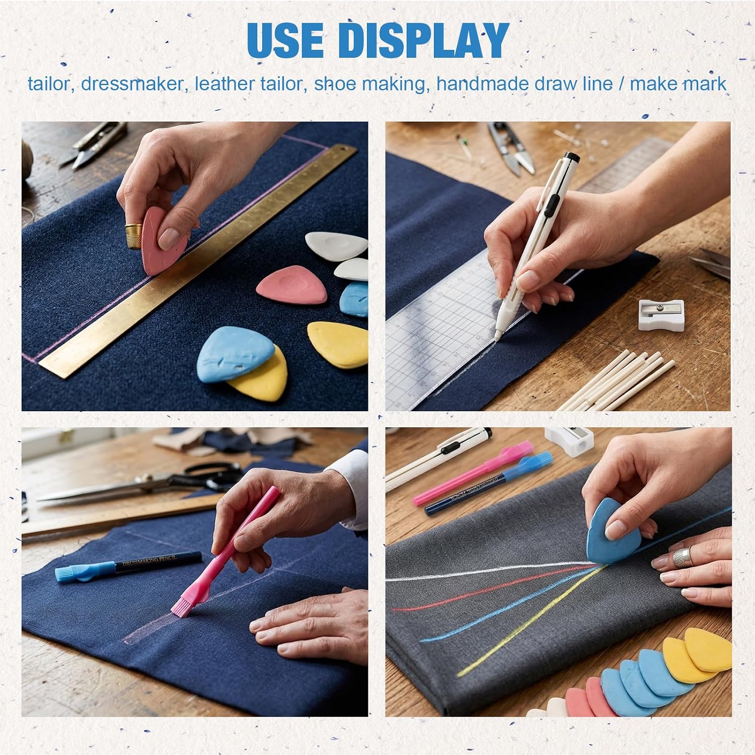 Fabric Marking Set for Sewing and Quilting, Tailor Chalk Kit
