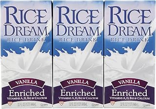 Dream Enriched Vanilla Rice Drink - Dairy-Free Fortified Rice Milk Alternative, 32oz Cartons, 3-Pack