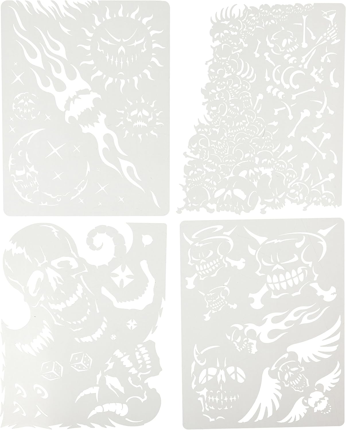 Artool Skullmaster Airbrush Templates - Freehand Stencils For Artists & Hobbyists