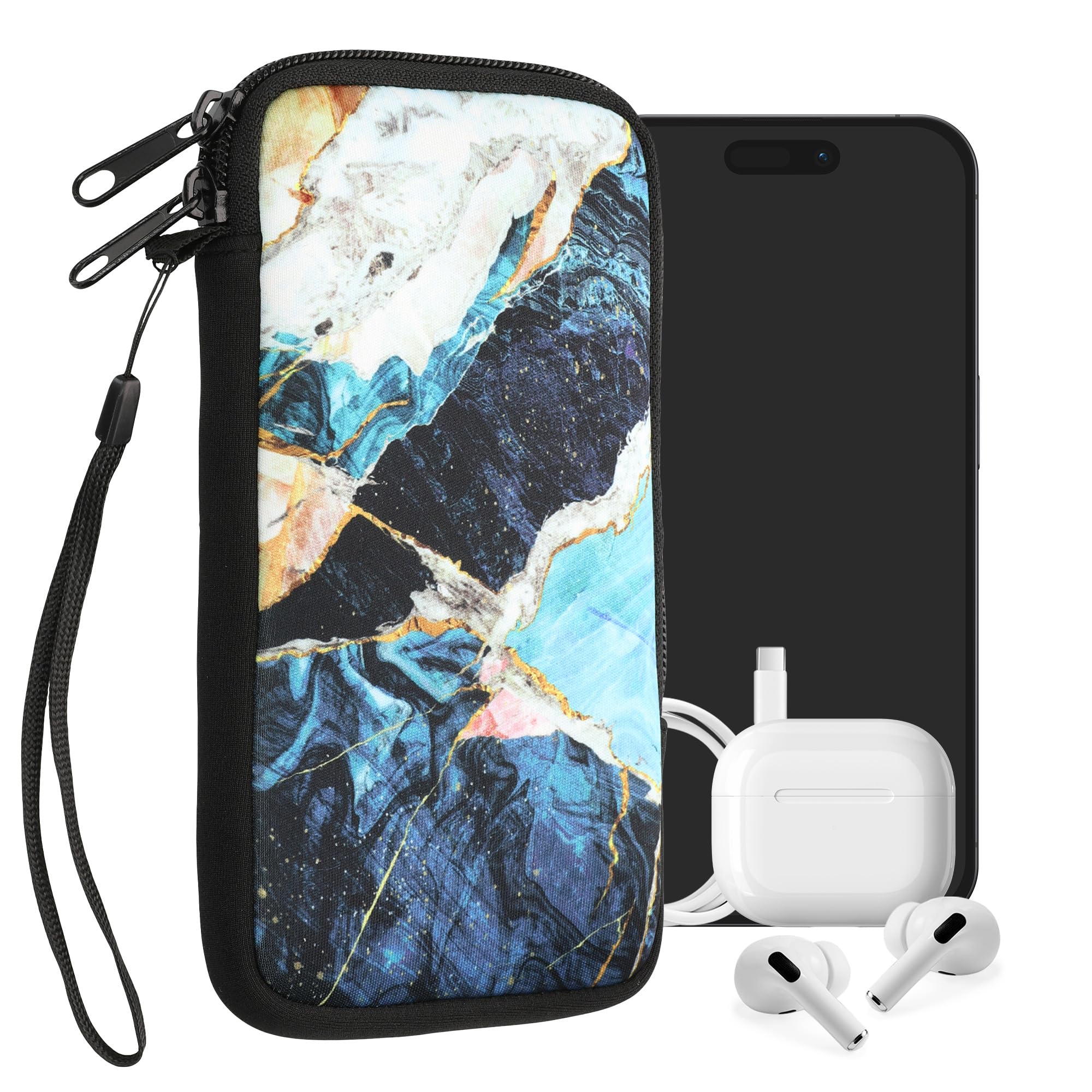 Custodia Da Cintura Per Cellulare - Porta Telefono, Nera, Per Escursionismo E Sport - Foto 2