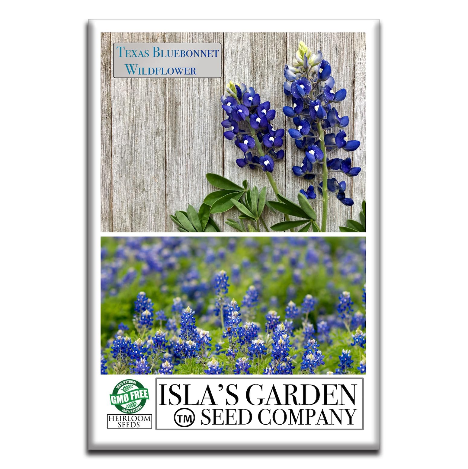 Amazon.com : Texas Bluebonnet Flower Seeds for Planting, 25+ Seeds Per  Packet, (Isla's Garden Seeds), Non GMO & Heirloom Seeds, Botanical Name:  Lupinus texensis, Beautiful Home Garden Gift : Patio, Lawn & Garden