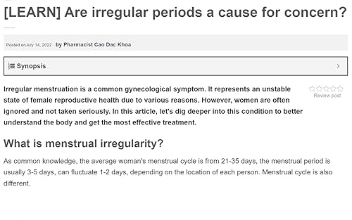 [LEARN] Are irregular periods a cause for concern?