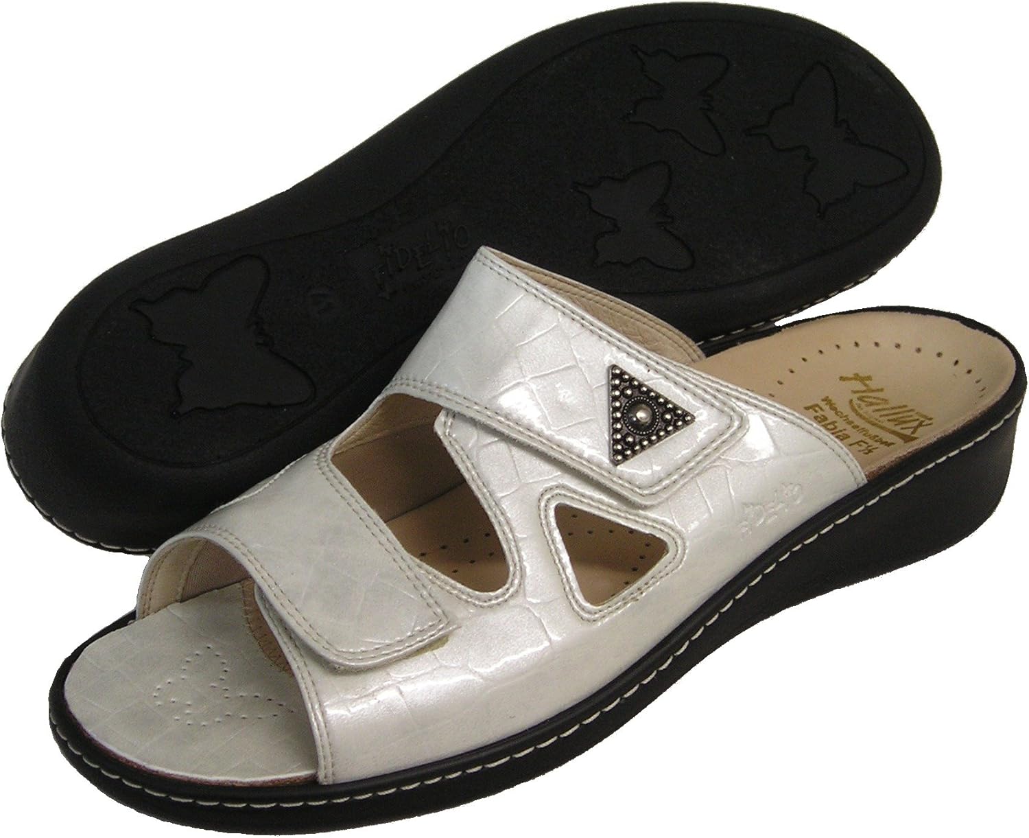 Fidelio Women's Hallux Fabia Bunion Relief Slide Sandal 33709 (Porzelian) (EU 37 M)