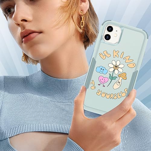 Miniatura 6 de Funda para iPhone 11  Funda para teléfono para niñas, diseño único femenino estético, diseño único kawaii flores amables resistente, protección dura