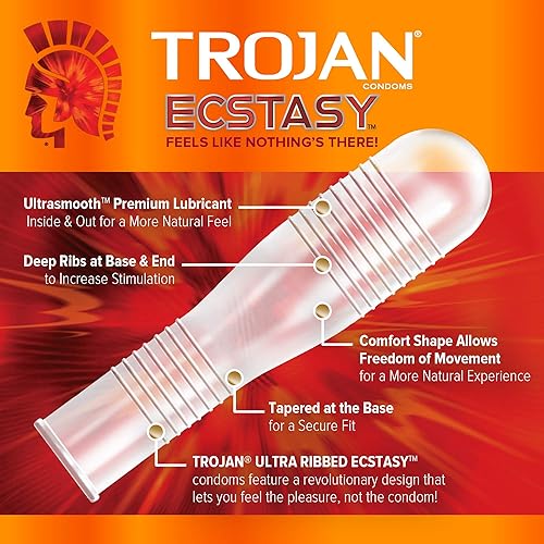 Miniatura 2 de Lubricante ultrasuave Trojan Stimulations de Ecstasy  TJ94732 Amarillo 1 1