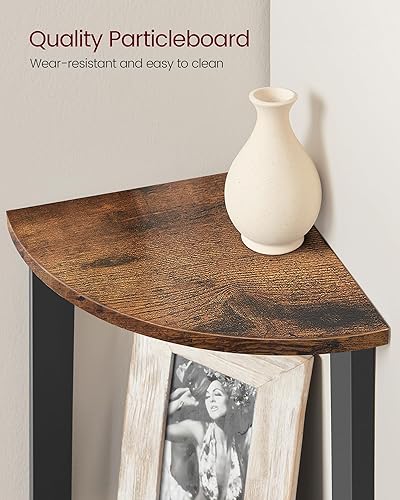 Miniatura 6 de VASAGLE ULLS35X - Estante esquinero de 5 niveles, estante de escalera industrial, soporte para plantas para sala de estar, oficina, cocina, marrón