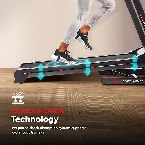 Miniatura 6 de Sunny Health & Fitness Premium Smart Treadmill with Auto Incline and Free SunnyFit App Connectivity