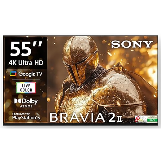 Sony 139 cm (55 inches) BRAVIA 2M2 Series 4K Ultra HD Smart LED Google TV K-55S25BM2