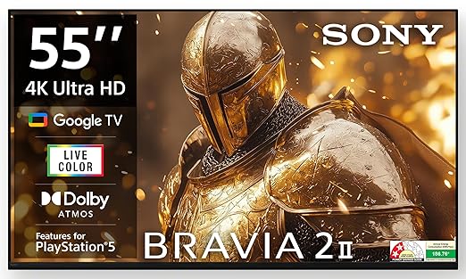 Sony 139 cm (55 inches) BRAVIA 2M2 Series 4K Ultra HD Smart LED Google TV K-55S25BM2