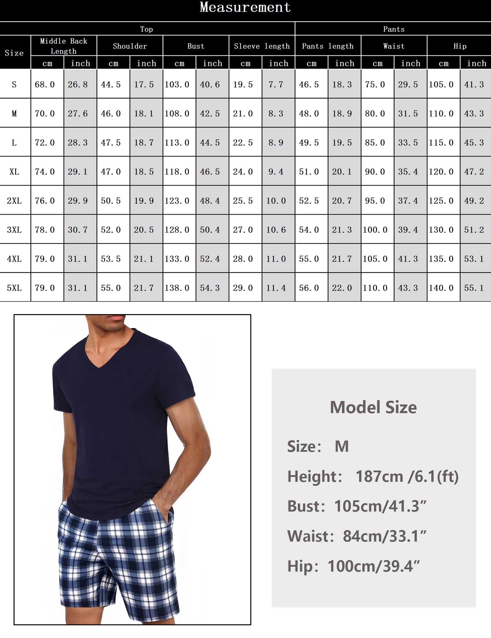 Bresdk Pijama Hombre Corto Algodón Manga Corta Conjunto de Pijamas Cortos Verano Camisas y Pantalones Suave y Cómodo