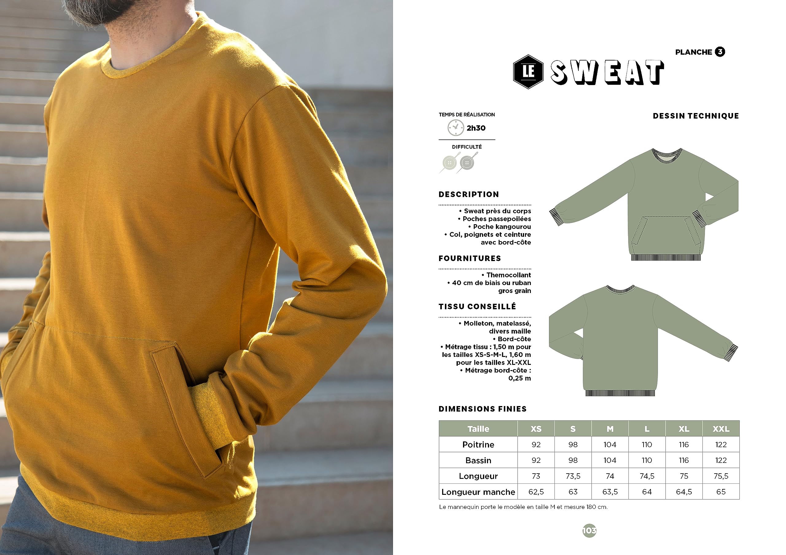 Monsieur Couture - NED: 16 modèles pour homme du XS au XXL