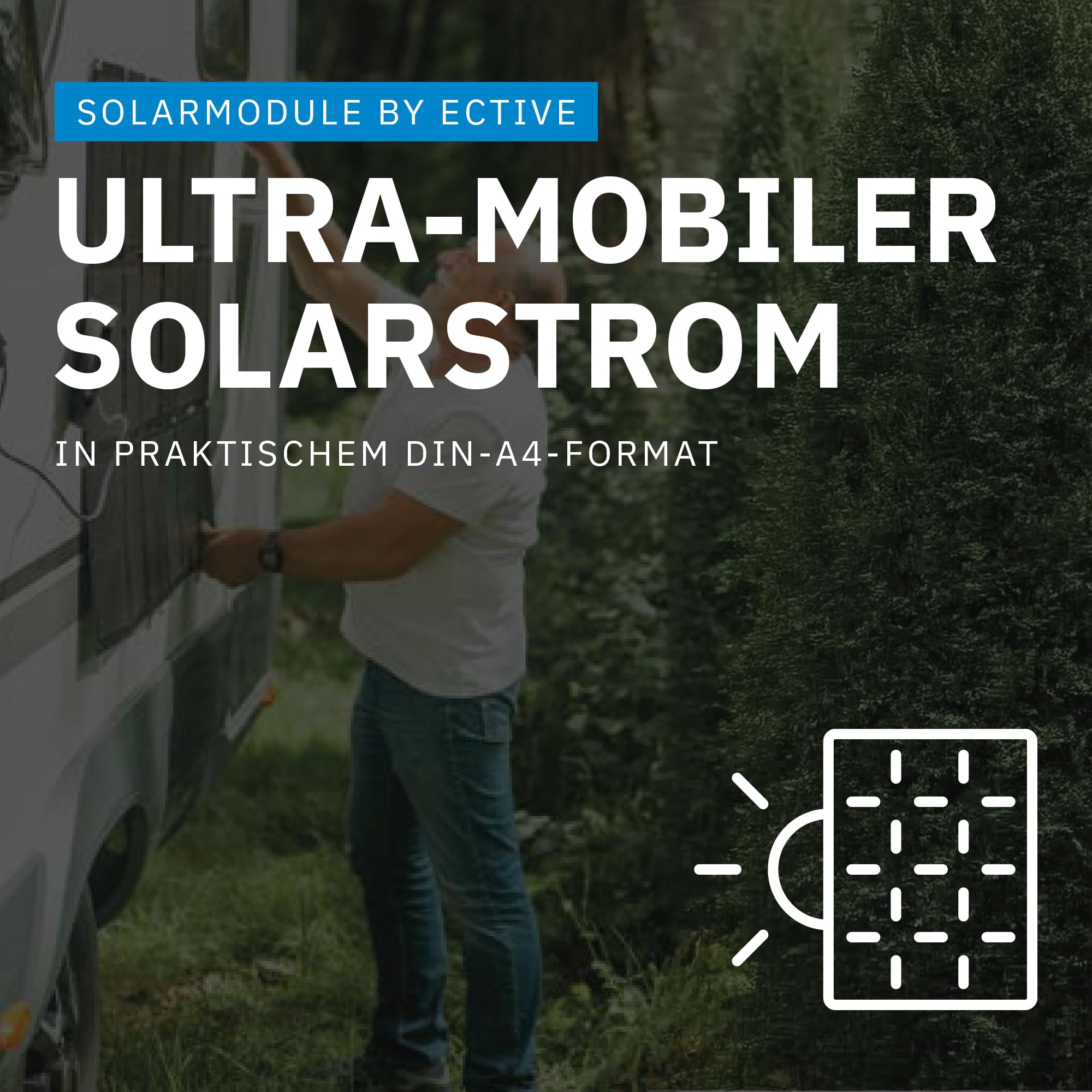 ECTIVE - Solarpanel faltbar MSP 216 SunGrid – Klappbares Solarmodul 216W mit USB-A & -C Anschlüssen - Tragbare Solartasche mit Kabel für BlackBox/AccuBox – Für Camping, Wohnmobil, Outdoor & Festival