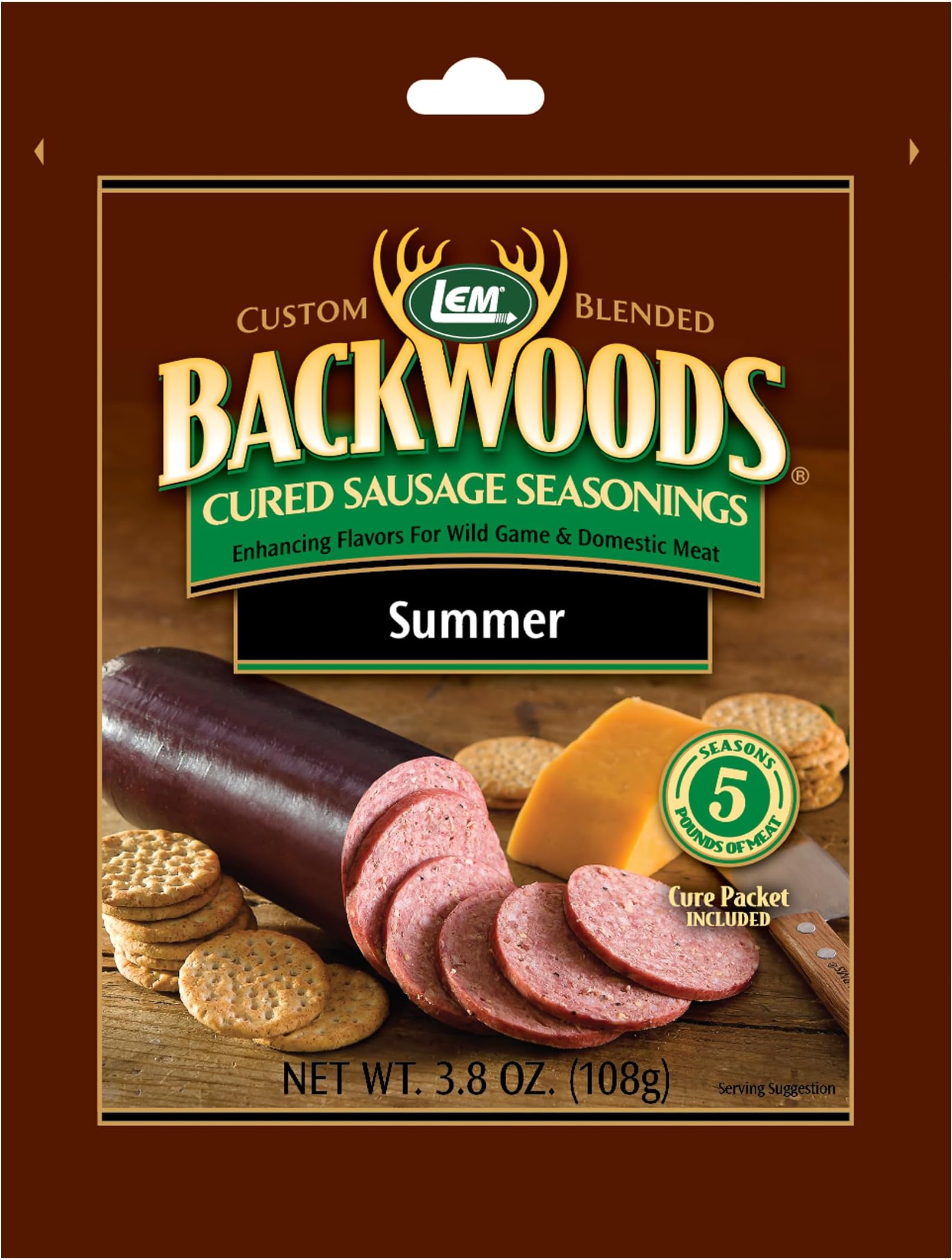 LEM Backwoods Cured Sausage Seasoning with Cure Packet