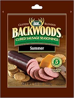 LEM Backwoods Cured Sausage Seasoning with Cure Packet, Summer Sausage