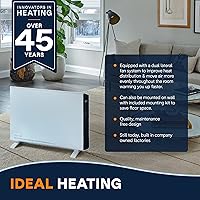 Vista 4 de DeLonghi Convection Panel Heater, Full Room Quiet 1500W, portable electric heater is freestanding/easily wall mounted. Energy Saving, quick heat
