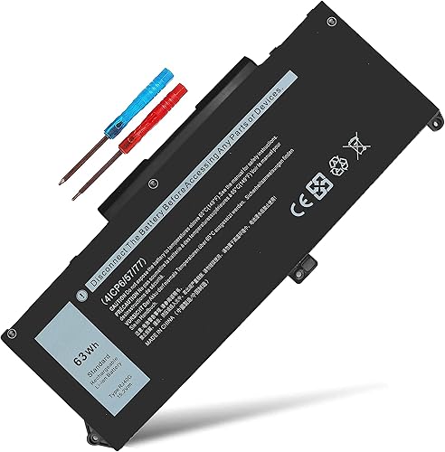 Batería RJ40G de 15.2V 63Wh para Dell Latitude 14 5420, 15 5520, Precision 15 3560, P137G P137G00 P104F P104F001 P104F002, WY9DX 01K2CF 075X002 44