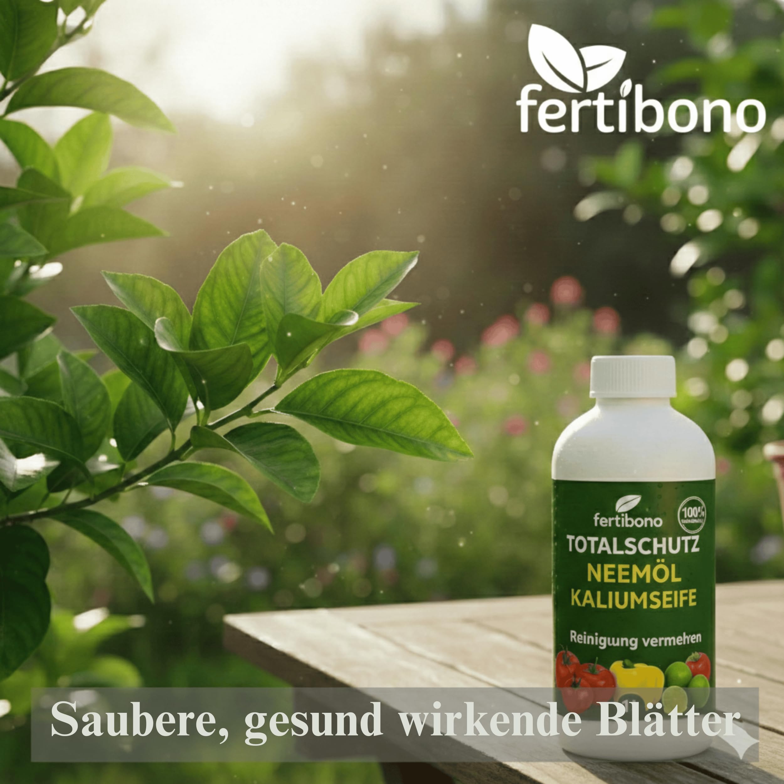 FERTIBONO Neemöl & Kaliseife 1L | Natürliche Pflege für Garten & Gemüse | Hält Blätter sauber & fördert Vitalität | Ohne Chemie
