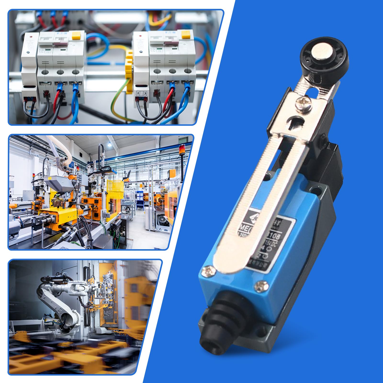 EXLECO 4X Lever Endschalter Verstellbar Endschalter mit 5CM Verstellbar Rollerhe EXLECO 4X Lever Endschalter Verstellbar Endschalter mit 5CM Verstellbar Rollerhe