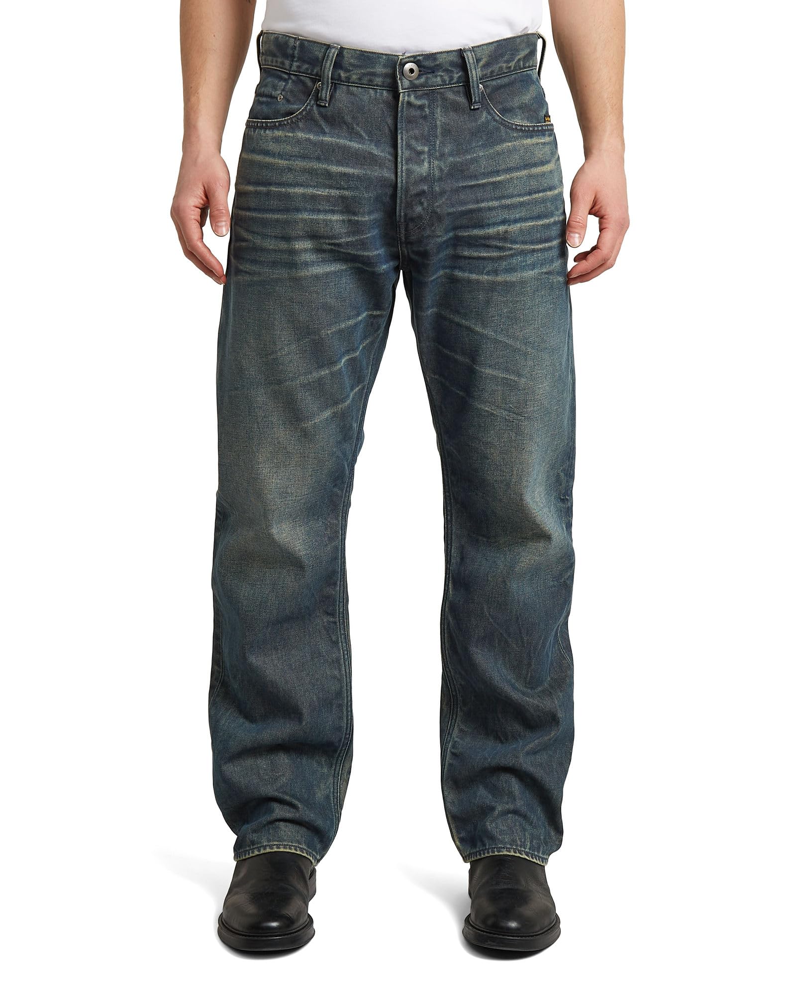 G-Star Men's Dakota Regular Straight Jeans Blau (Raw Vintage X3D D23691-D436-J537) 35W / 32L