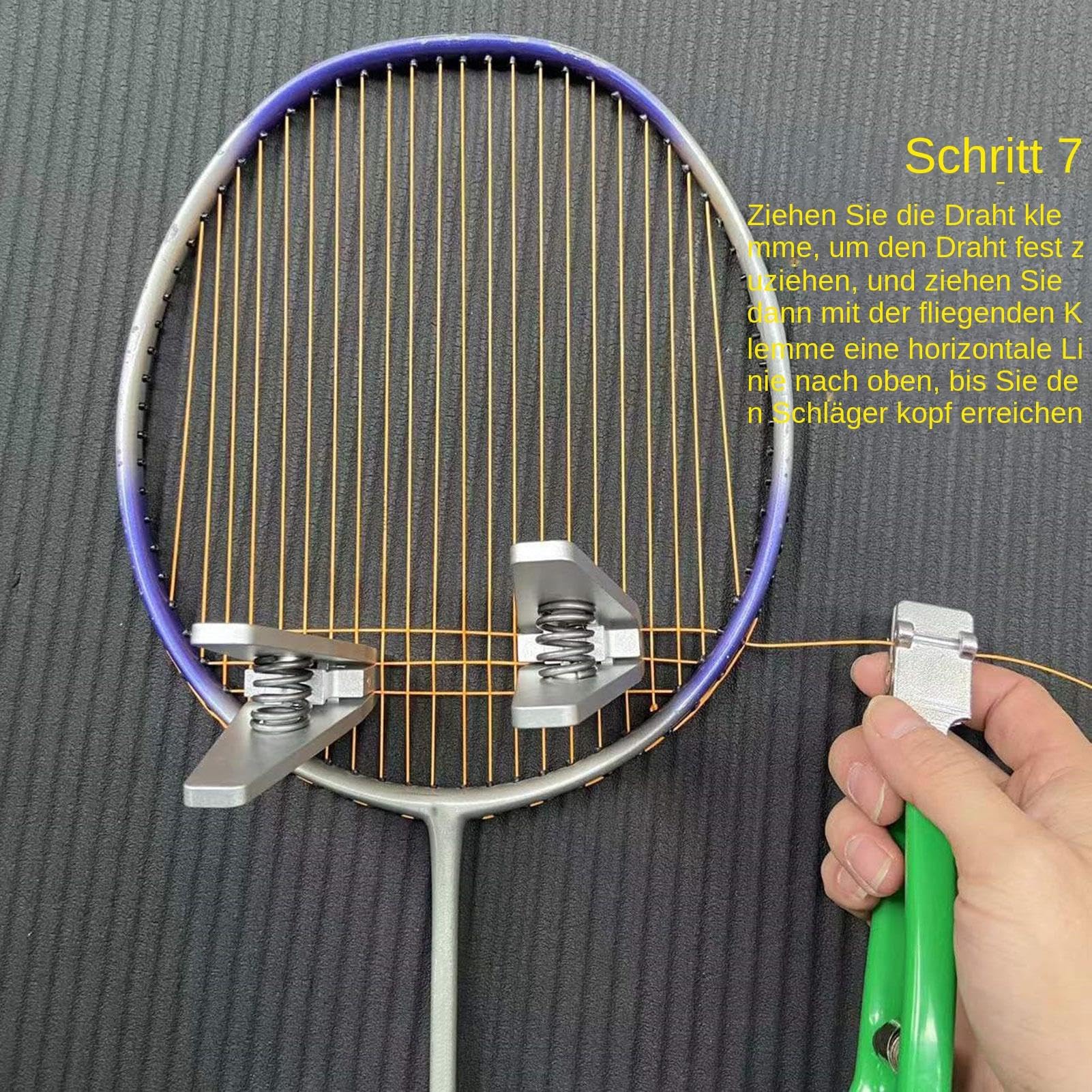 Tennis-Bespannungsmaschinen und -Werkzeuge,Badminton-Startbespannungs-Klemmwerkzeuge - Hochfestes Tennis-Bespannungswerkzeug-Klemmwerkzeug-Set,Tennisschläger-Zubehör Besaitungsklemmen-Werkzeuge mit Au