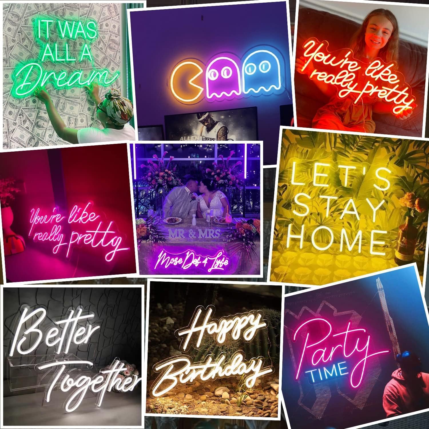 Custom Neon Sign, Customizable Neon Signs for Wall Decor Personalized Neon Name Sign Custom LED Sign for Bedroom Wedding Home Decor Birthday Party Business Logo