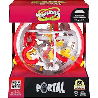 Spin Master Games Perplexus Portal, 3D Ball Maze with 150 Obstacles - and 50+ Tricky Portal Passages - Ages 8+