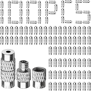 100 Sets Brass Screw Twist Clasps Barrel Clasps Barrel Clasps for Jewelry Making, Necklace Screw Clasp 11x4mm for DIY Jewelry Making