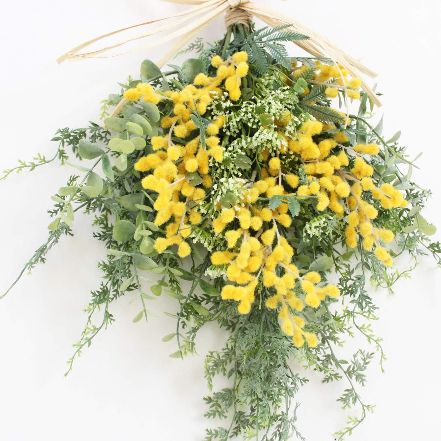 【専用】フラワーリース 春の足音4 咲き誇る花たち ミモザ 玄関リース 造花 専用】フラワーリース 春の足音4 咲き誇る花たち ミモザ 玄関