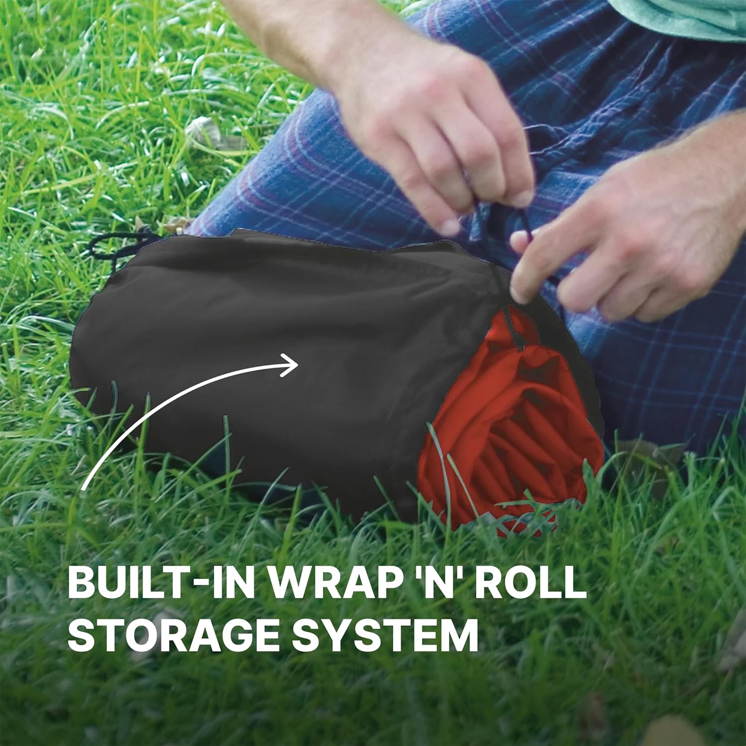 Coleman GuestRest 18" Plush Top Double High Air Mattress Airbed with Integrated Storage System and Carry Bag, Pump Not Included, Queen