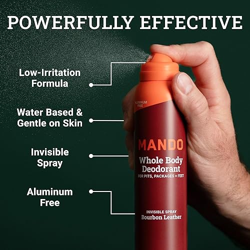 Miniatura 5 de Mando Sistema de dos piezas desodorante para todo el cuerpo, barra sólida lisa de 2.6 onzas y desodorante en aerosol de 3.6 onzas, control de olores