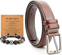 Gifts for Dad Mens Casual Leather Belt Husband Leather Belt for Men Personalized