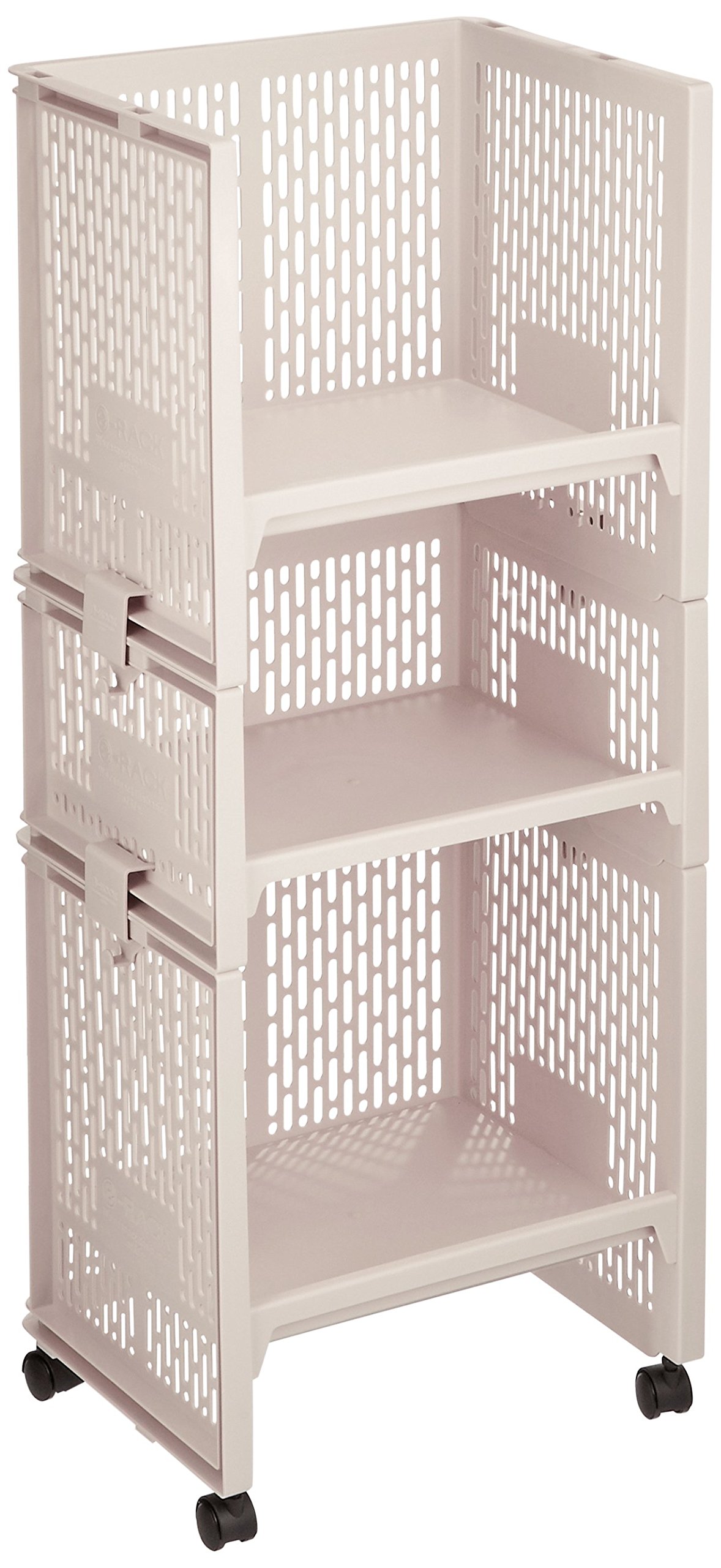 サンコープラスチック(SankoPlastic Sanko Plastic School Cellular Rack, 3 Tiers, Width 14.4 x Depth 11.4 x Height 34.6 inches (36.3 x 28.8 x 88.3 cm), Beige
