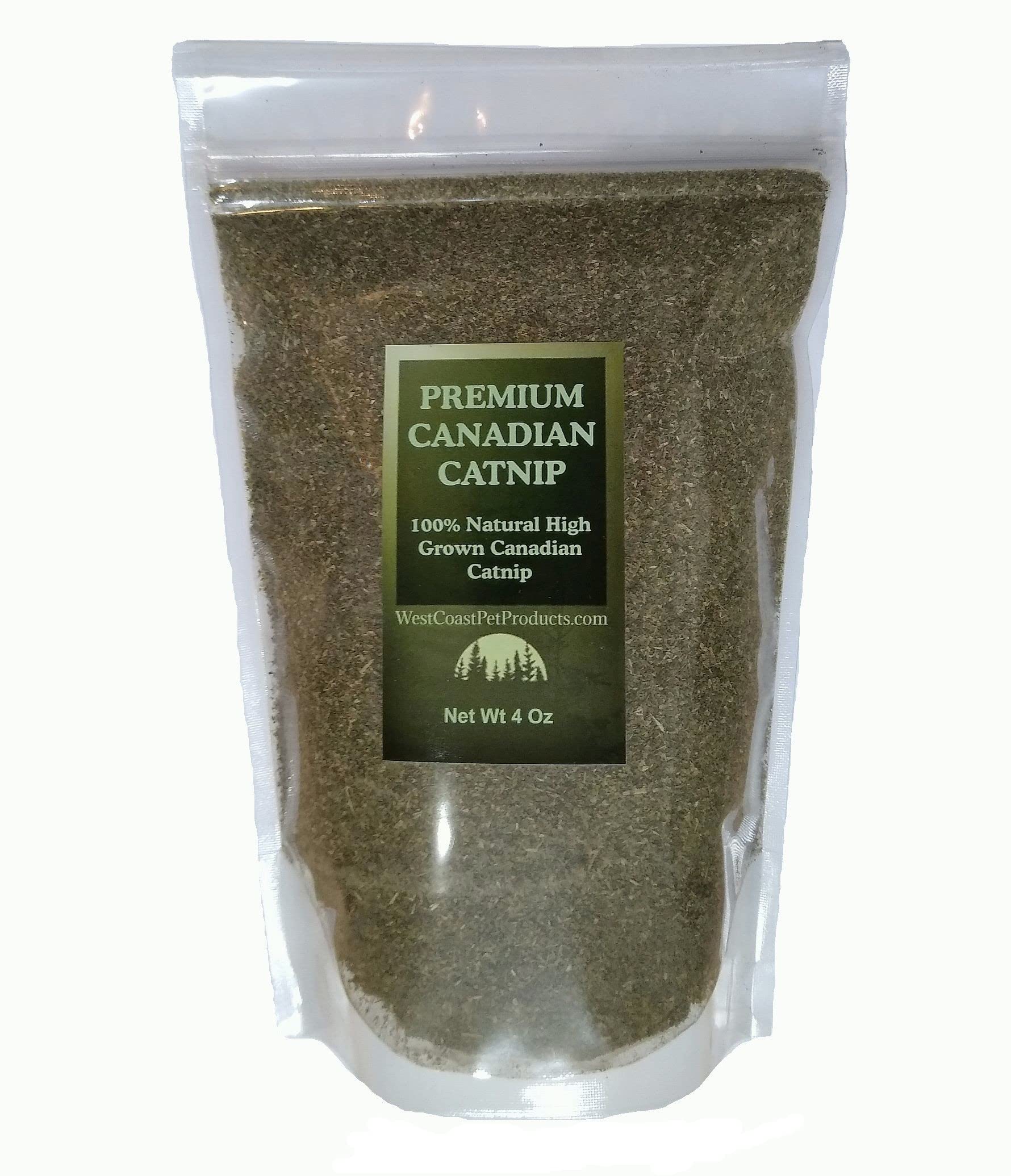 West Coast Pet Products Catnip (4 oz Fine Cut) Premium Grade Canadian Catnip - Cat Nip Treat