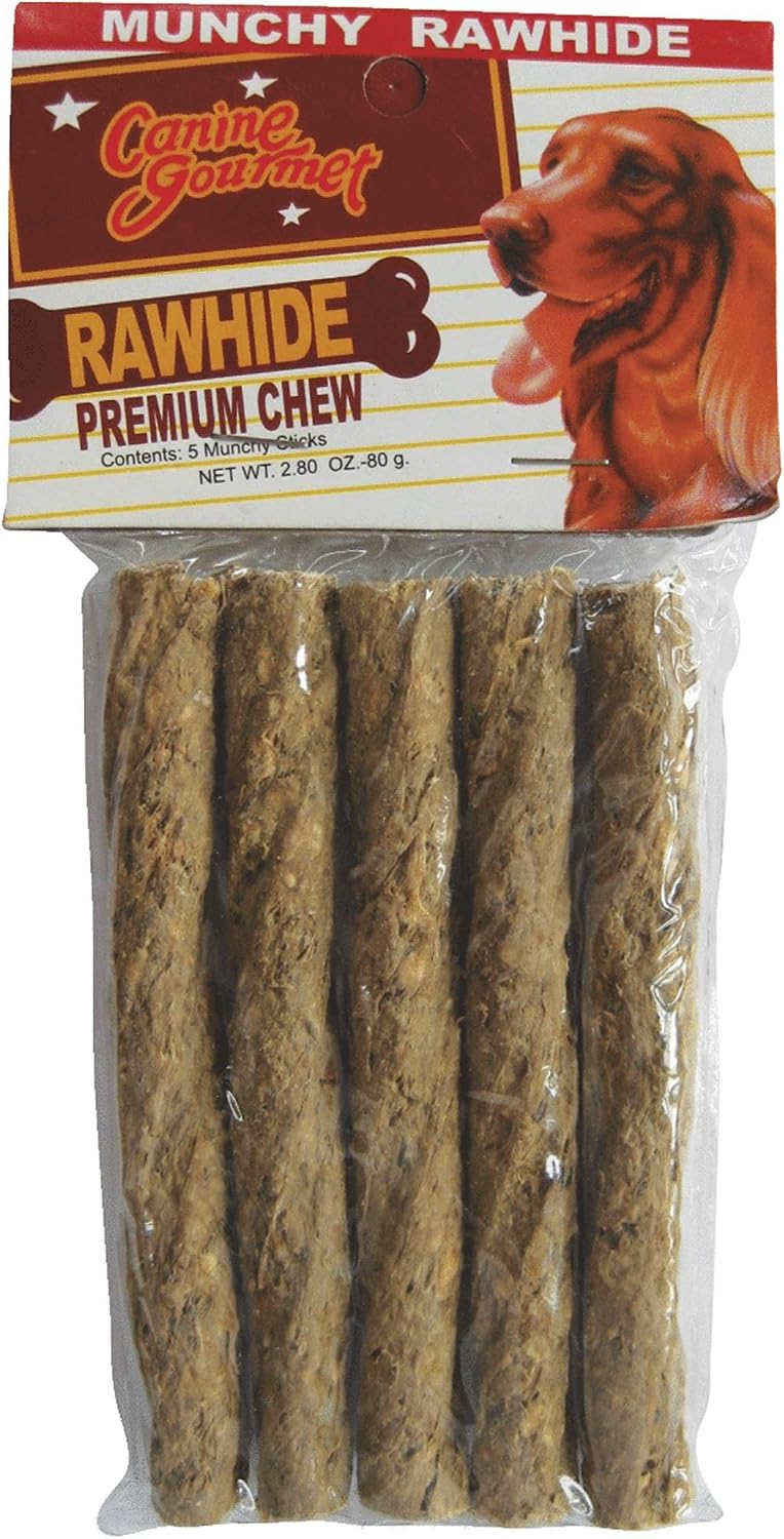 Munchy Dog Rawhide, 5PK TWISTS CHEW CHOY