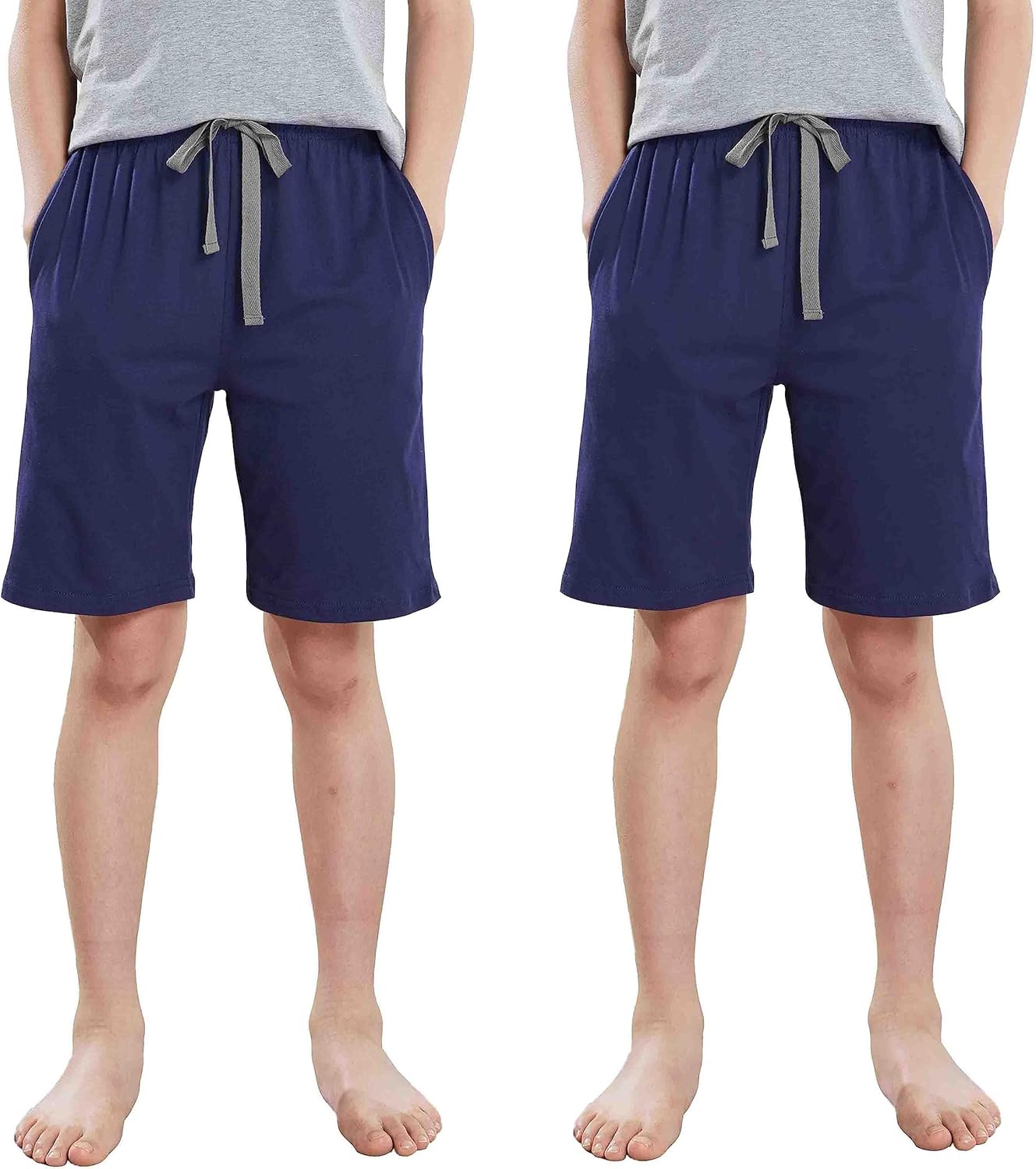 HiddenValor Kids Cotton Pajama Shorts with Pockets for Boys Girls