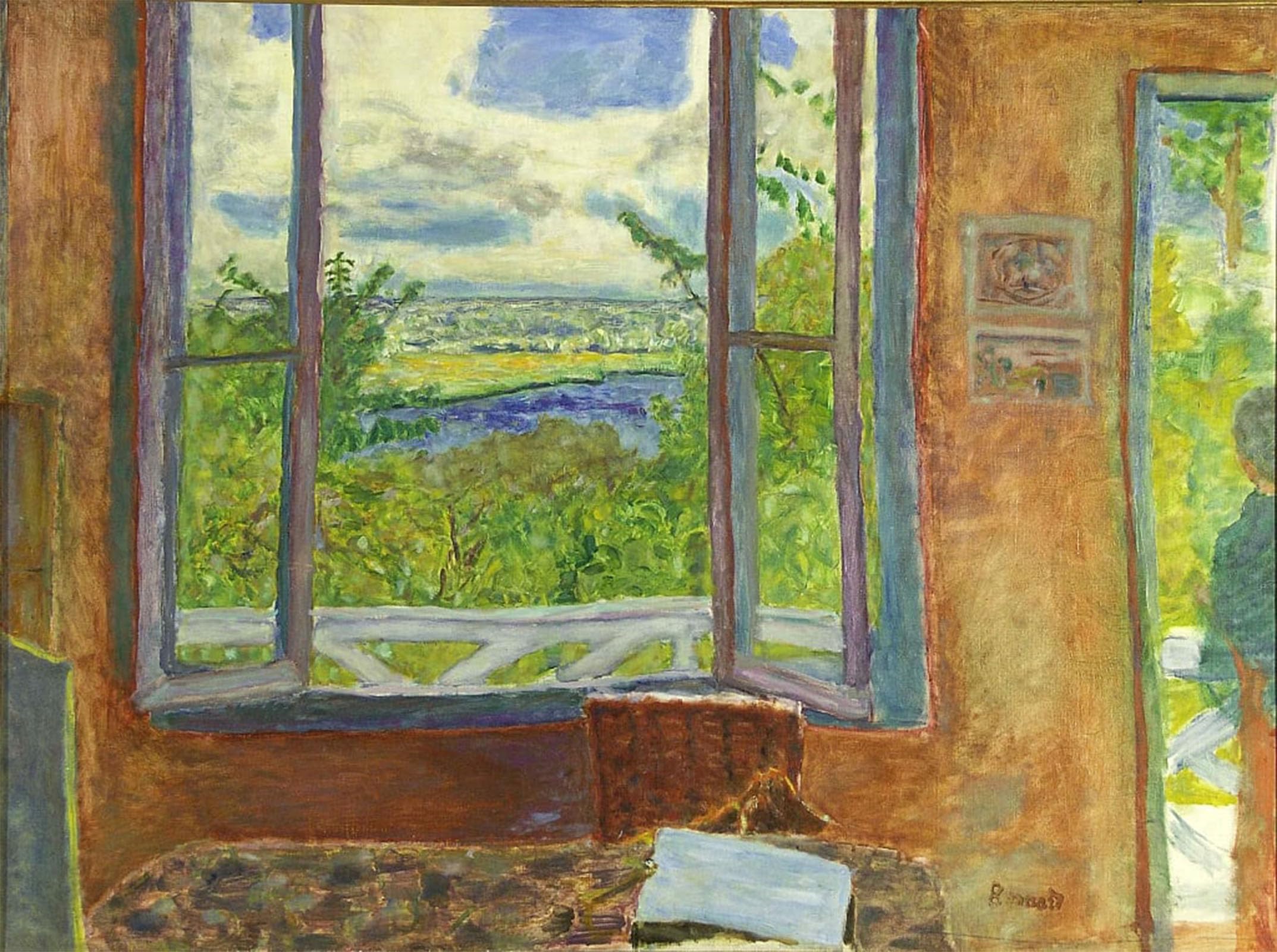POSTERIIk Famous Print Pop Art Wall Art Graffiti Open Window Towards the Seine Vernon by Pierre Bonnard Art Prints for Home Decor 60x90cm