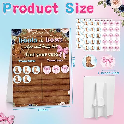 Miniatura 8 de Poen Tablero de revelación de género de Acción de Gracias con soporte What Will Our Little Pumpkin Be Maple Leaf Juego de revelación de género con